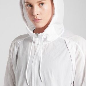 Athleta womens Hiking expedition full zip hooded shell jacket XS